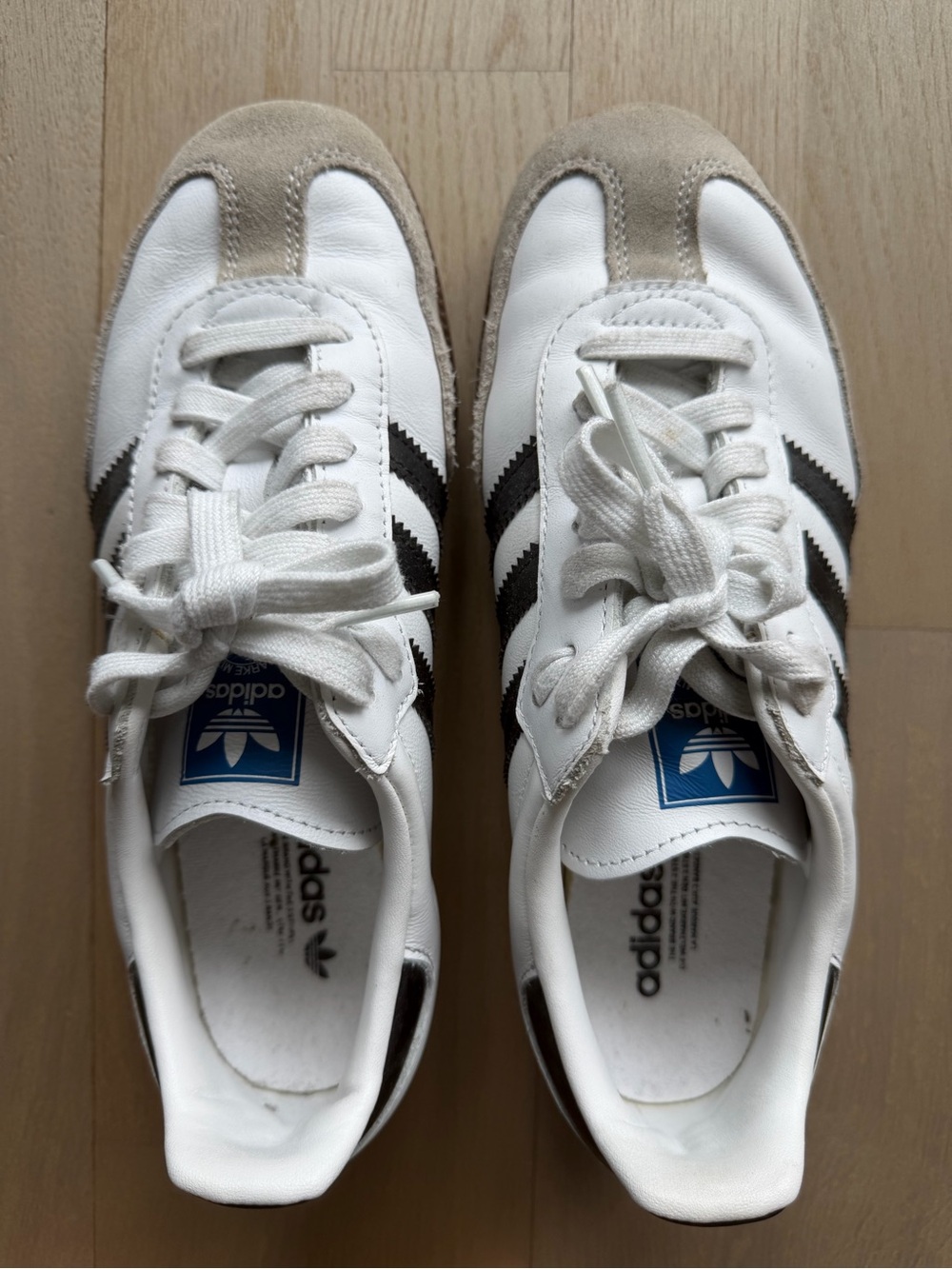 Adidas Samba OG Sneakers in White/Black - M5.5 / 7W - Picture 6 of 16